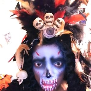 Halloween Skull & eyeball headdress